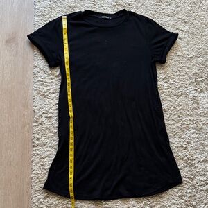 Elegant Black T-Shirt Dress